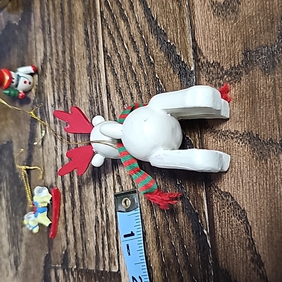 Wooden bundle Christmas ornaments Hallmark chair bird deer tiny rocking horse - Picture 11 of 16